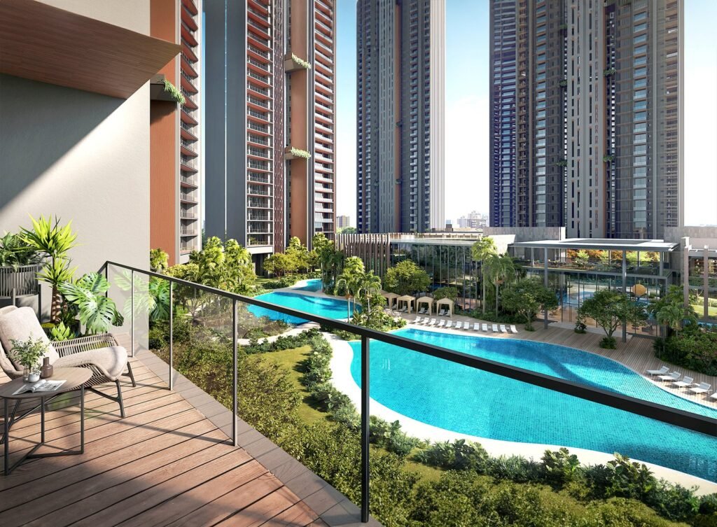 28Ft. Long deck Balcony in 4.5 BHK